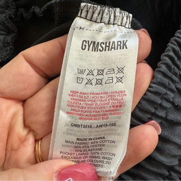 Gymshark Men's Black Jogger Pants with Snap Legs, Size Medium - Picture 8 of 12